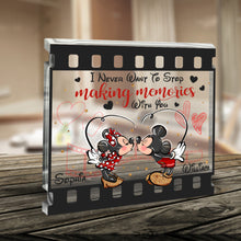 Load image into Gallery viewer, Personalized Acrylic Mouse Plaque Custom Name Gift for Couple
