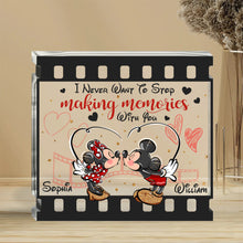 Load image into Gallery viewer, Personalized Acrylic Mouse Plaque Custom Name Gift for Couple
