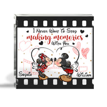 Load image into Gallery viewer, Personalized Acrylic Mouse Plaque Custom Name Gift for Couple
