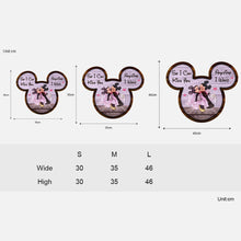 Load image into Gallery viewer, Personalized Mickey Mouse Wood Sign Custom Names Gift for Couples

