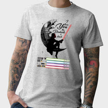 Load image into Gallery viewer, Personalized Father's Day T-shirt &amp; Hoodie I Love You to the Darkside Gift
