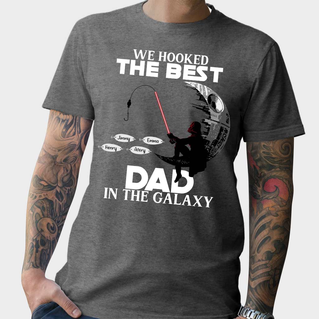 Personalized Fishing T-Shirt & Hoodie for Dad with Custom Names