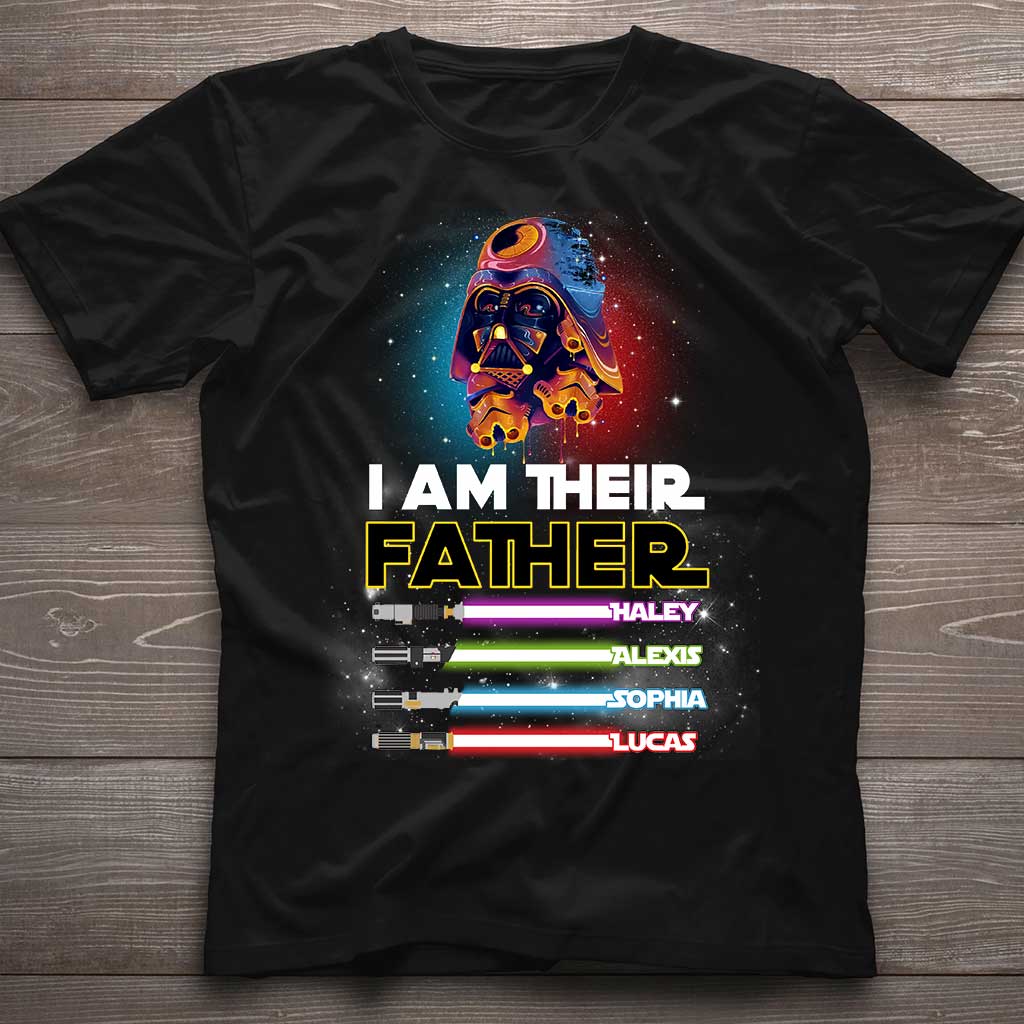 Personalized I Am Their Father T-shirt & Hoodie Gift for Dad