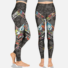 Load image into Gallery viewer, Personalized Nightmare Hollow Tank Top and Leggings for Women | Custom Name Activewear
