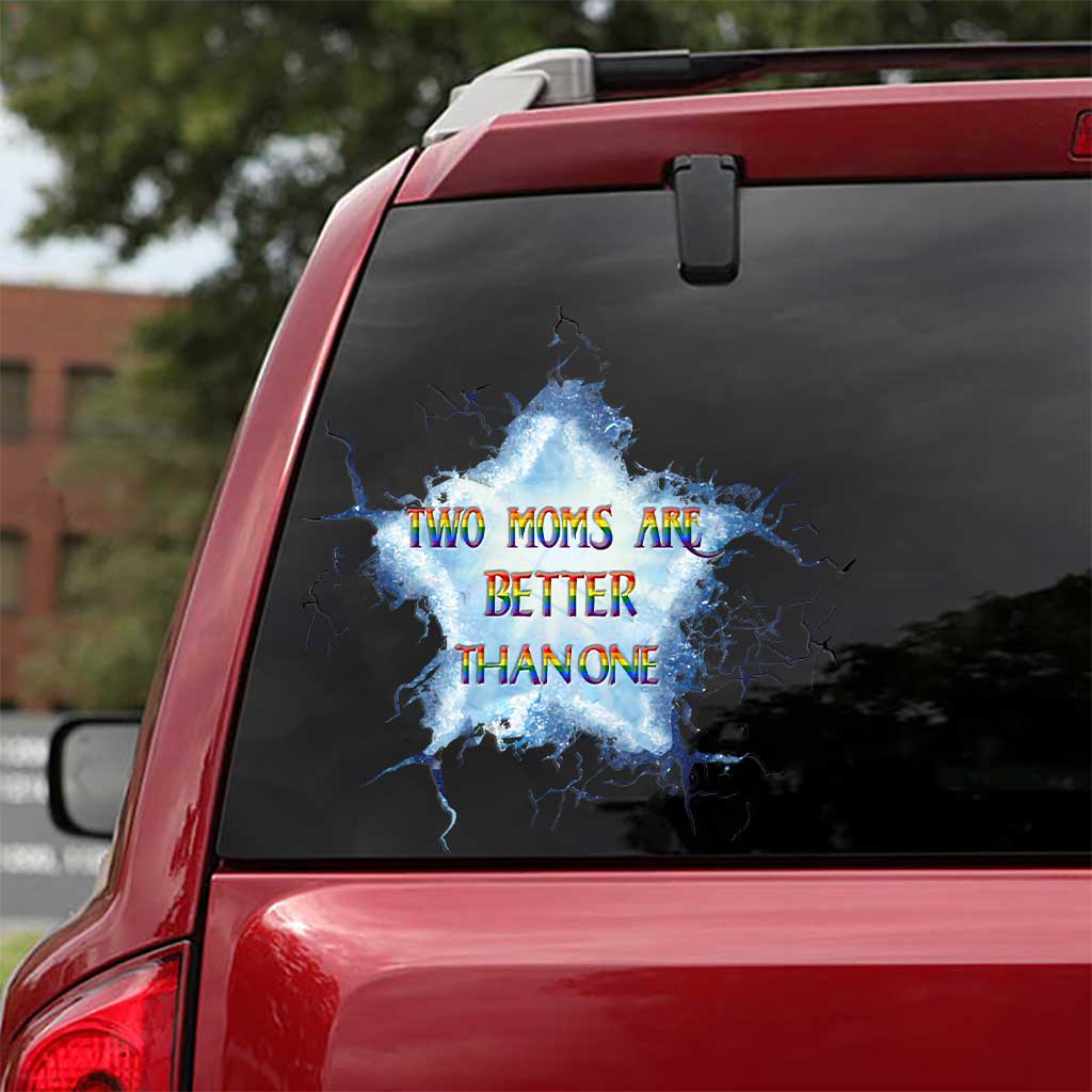 Personalized LGBT Support Decal Two Moms Are Better Than One