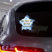 Load image into Gallery viewer, Personalized LGBT Support Decal Two Moms Are Better Than One
