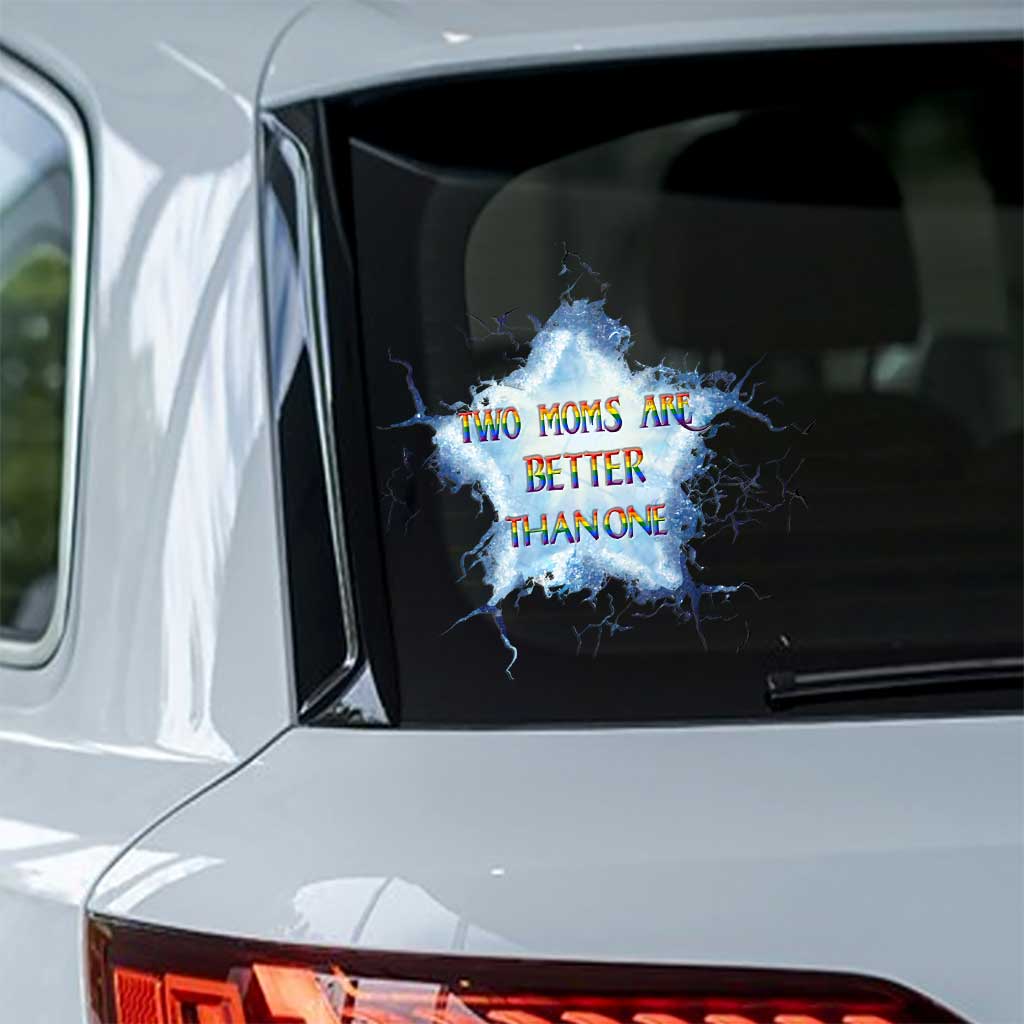 Personalized LGBT Support Decal Two Moms Are Better Than One