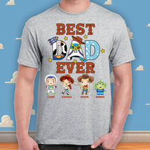 Load image into Gallery viewer, Personalized Best Dad Ever T-shirt and Hoodie Gift for Father's Day
