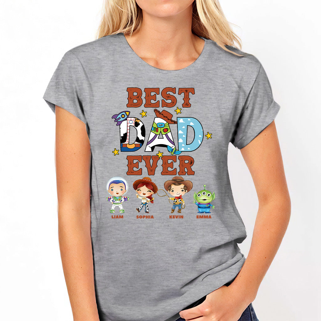 Personalized Best Dad Ever T-shirt and Hoodie Gift for Father's Day