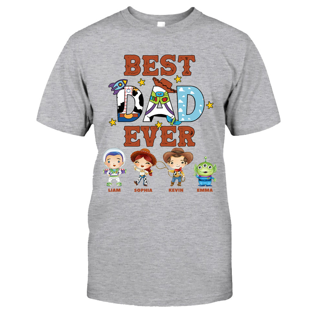 Personalized Best Dad Ever T-shirt and Hoodie Gift for Father's Day