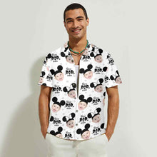 Load image into Gallery viewer, Personalized Hawaiian Shirt for Dad with Mickey Mouse Design
