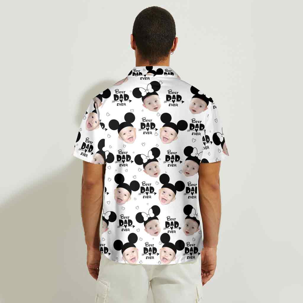 Personalized Hawaiian Shirt for Dad with Mickey Mouse Design