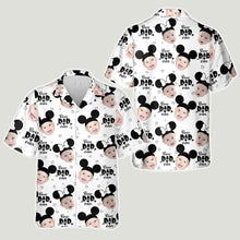 Load image into Gallery viewer, Personalized Hawaiian Shirt for Dad with Mickey Mouse Design

