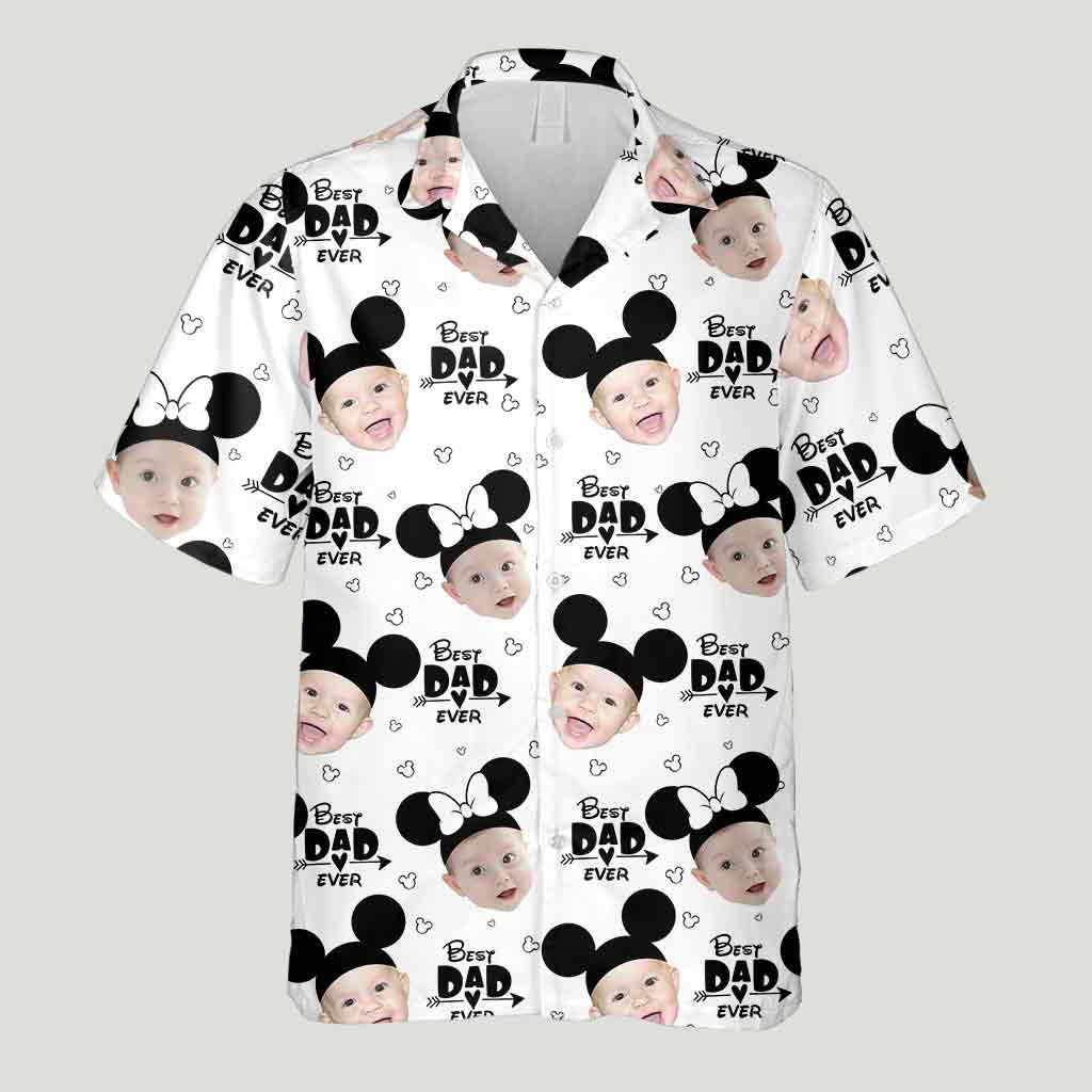 Personalized Hawaiian Shirt for Dad with Mickey Mouse Design
