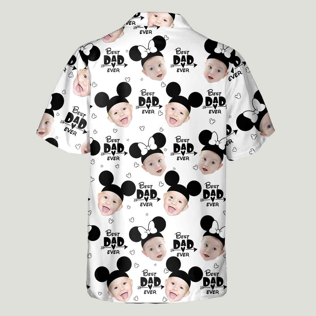 Personalized Hawaiian Shirt for Dad with Mickey Mouse Design