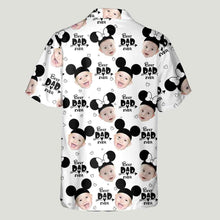 Load image into Gallery viewer, Personalized Hawaiian Shirt for Dad with Mickey Mouse Design
