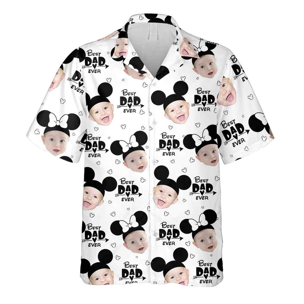 Personalized Hawaiian Shirt for Dad with Mickey Mouse Design