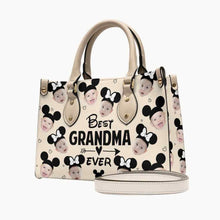 Load image into Gallery viewer, Personalized Leather Handbag Best Grandma Ever Custom Gift
