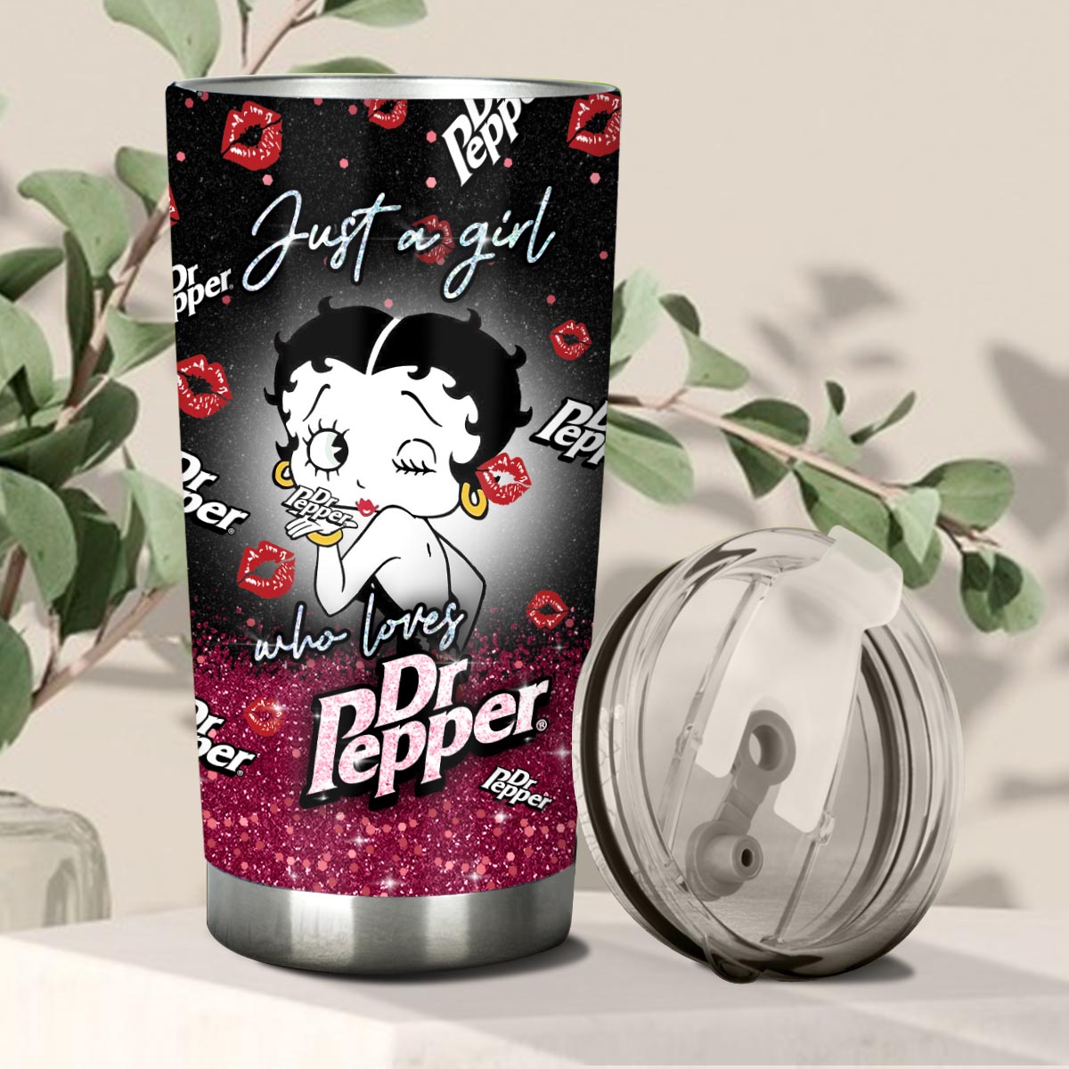 Personalized Dr Pepper Tumbler Just A Girl Custom Gift