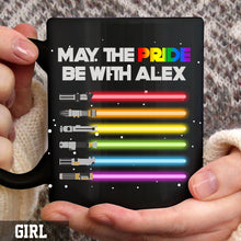 Load image into Gallery viewer, Personalized LGBT Support Mug Custom Name Gift for Friends

