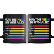 Load image into Gallery viewer, Personalized LGBT Support Mug Custom Name Gift for Friends
