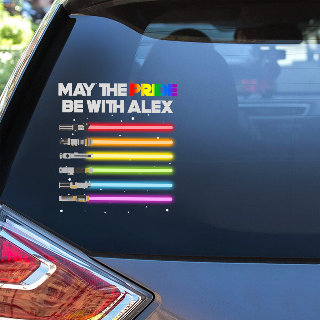 Personalized LGBT Support Decal Custom Name Pride Gift