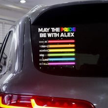 Load image into Gallery viewer, Personalized LGBT Support Decal Custom Name Pride Gift
