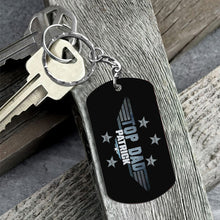 Load image into Gallery viewer, Personalized Stainless Steel Keychain for Dad Custom Gift
