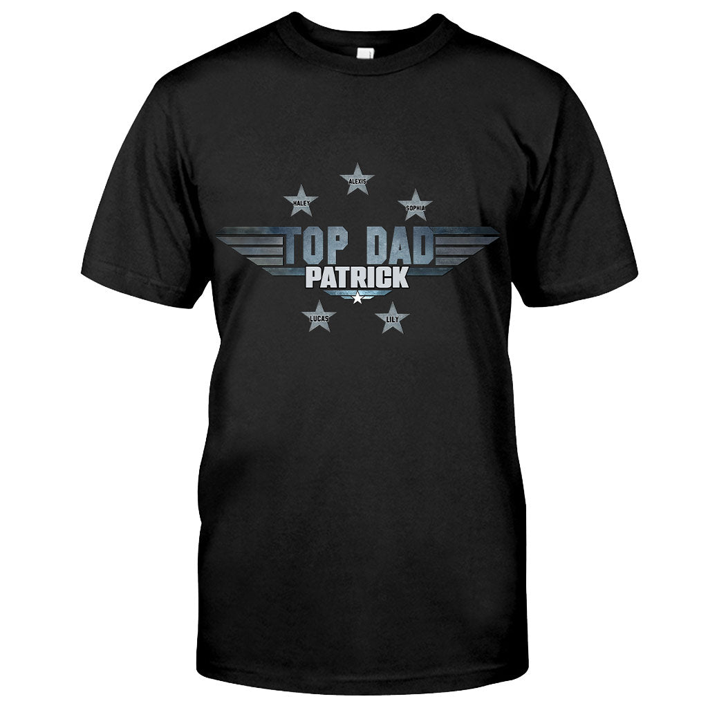 Personalized Top Dad T-shirt & Hoodie Gift with Custom Name