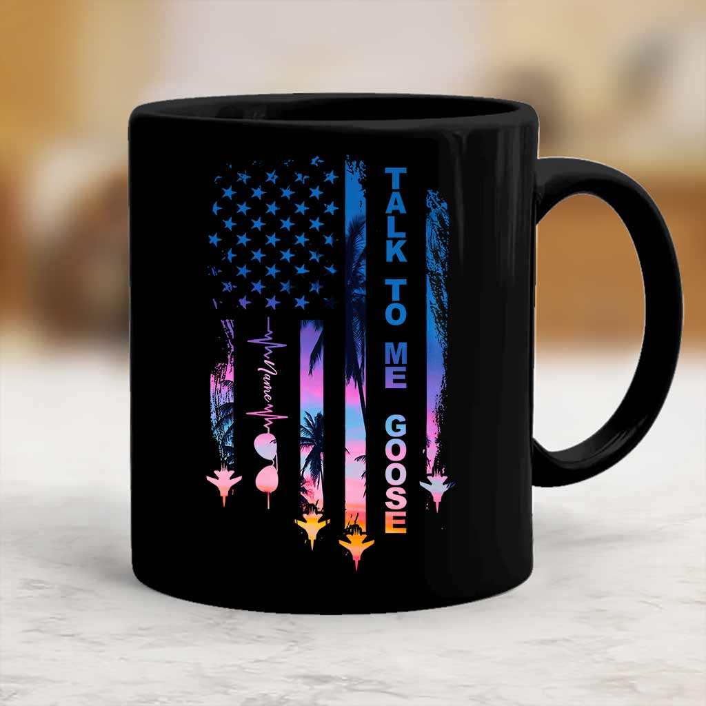 Personalized Independence Day Mug Custom Name Gift for Dad