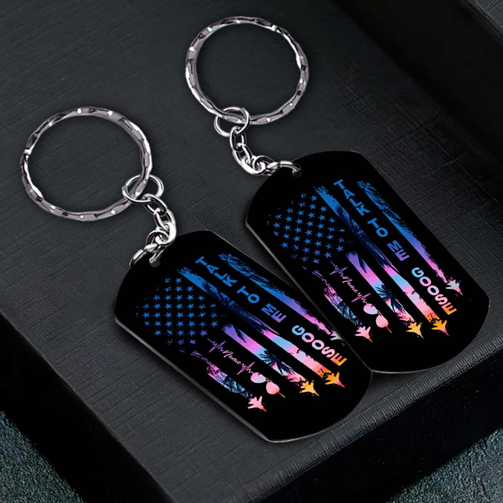 Personalized Independence Day Stainless Steel Keychain Gift