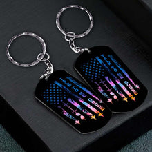 Load image into Gallery viewer, Personalized Independence Day Stainless Steel Keychain Gift
