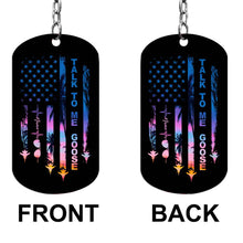 Load image into Gallery viewer, Personalized Independence Day Stainless Steel Keychain Gift
