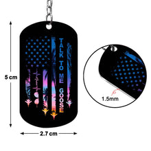 Load image into Gallery viewer, Personalized Independence Day Stainless Steel Keychain Gift

