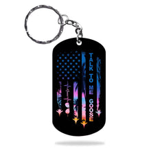Load image into Gallery viewer, Personalized Independence Day Stainless Steel Keychain Gift
