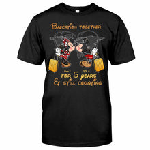 Load image into Gallery viewer, Personalized Couple Travel T-shirt &amp; Hoodie Custom Name Gift
