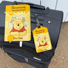 Load image into Gallery viewer, Personalized Leather Luggage Tag &amp; Passport Holder Adventure Gift
