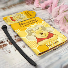 Load image into Gallery viewer, Personalized Leather Luggage Tag &amp; Passport Holder Adventure Gift
