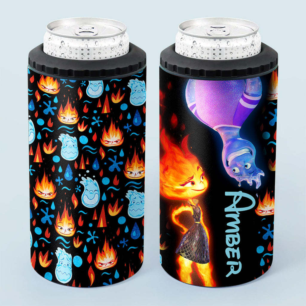 Personalized Can Cooler with Custom Name for Cold Drinks