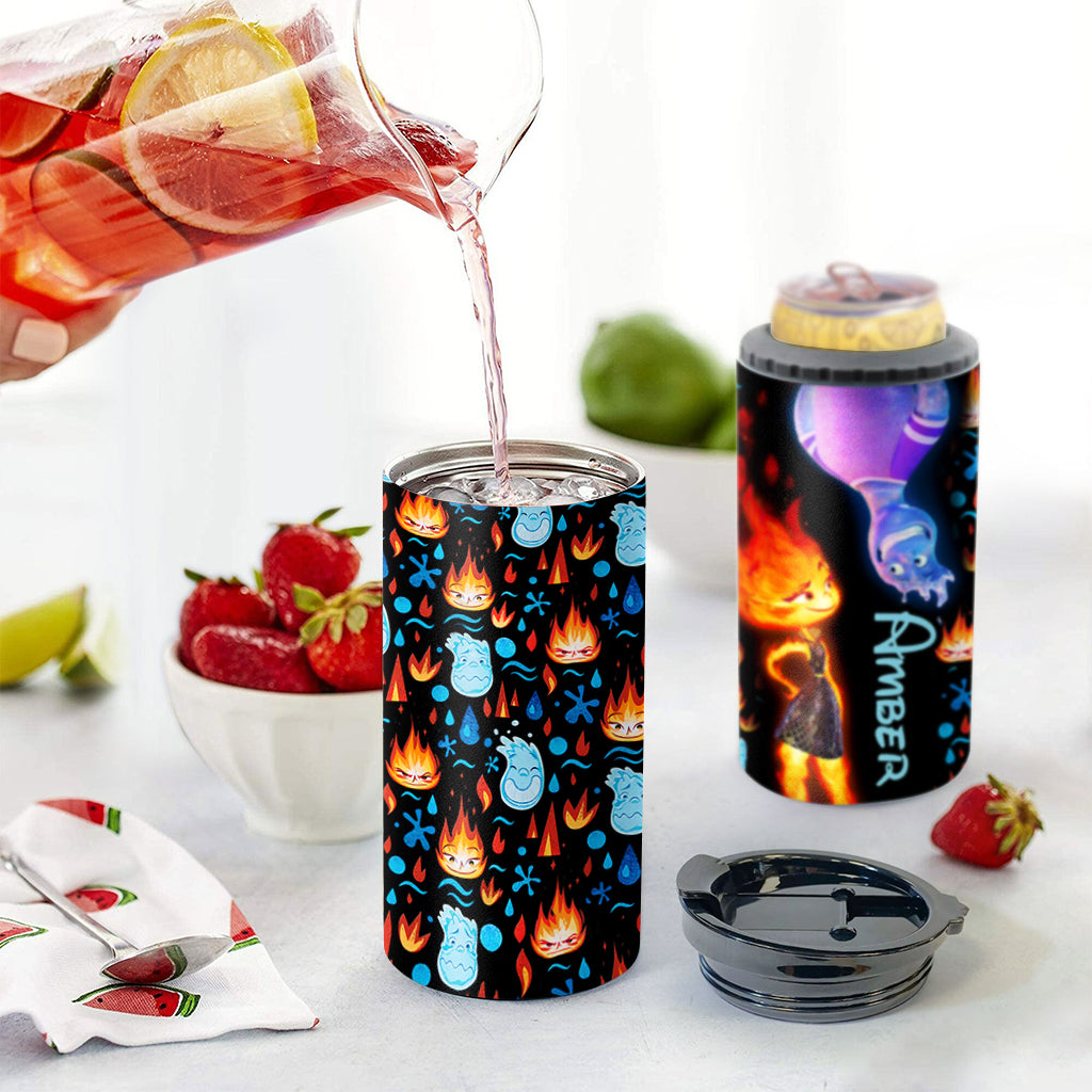 Personalized Can Cooler with Custom Name for Cold Drinks
