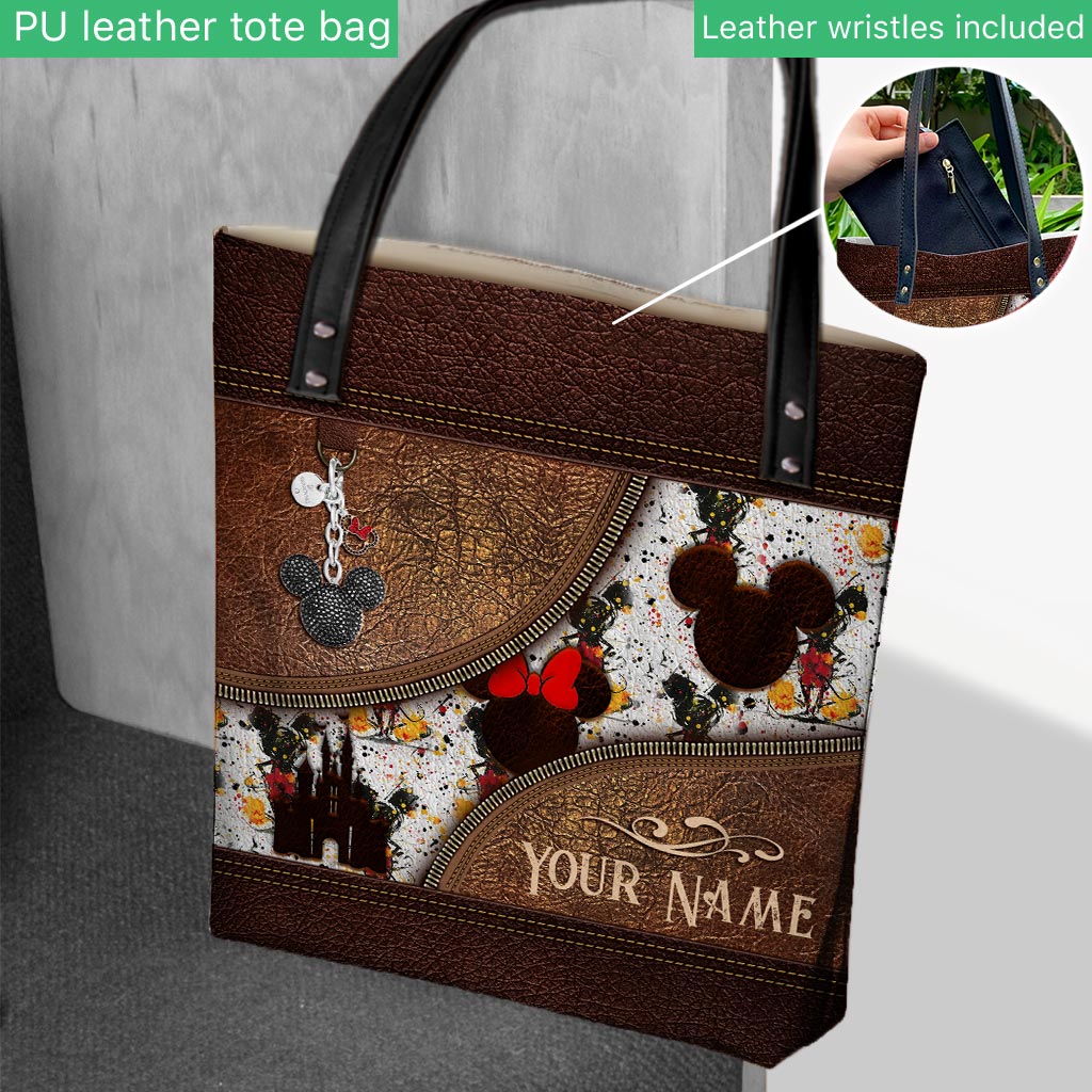 Personalized Mouse Design Tote Bag Custom Name Gift for All Occasions