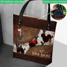 Load image into Gallery viewer, Personalized Mouse Design Tote Bag Custom Name Gift for All Occasions
