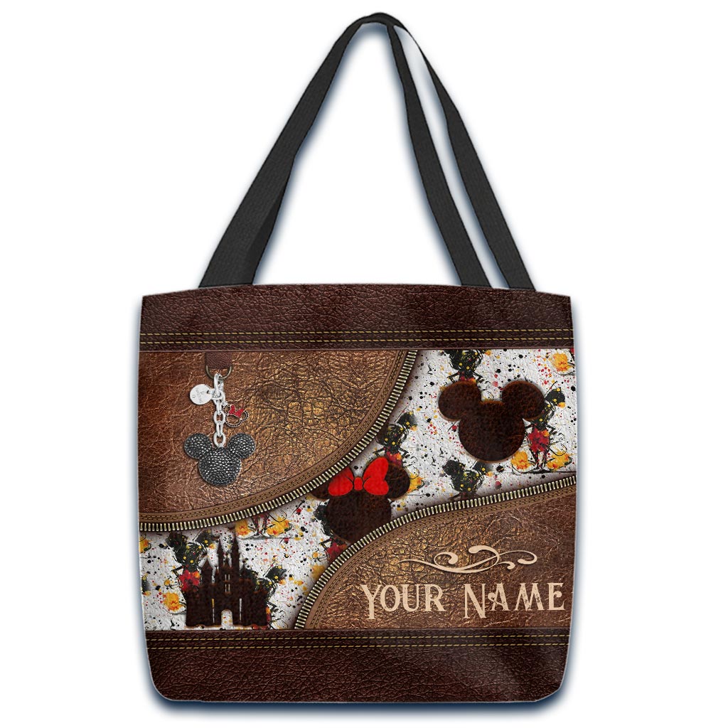 Personalized Mouse Design Tote Bag Custom Name Gift for All Occasions