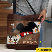 Load image into Gallery viewer, Personalized Mickey Mouse Tote Bag Custom Name Gift for Mom
