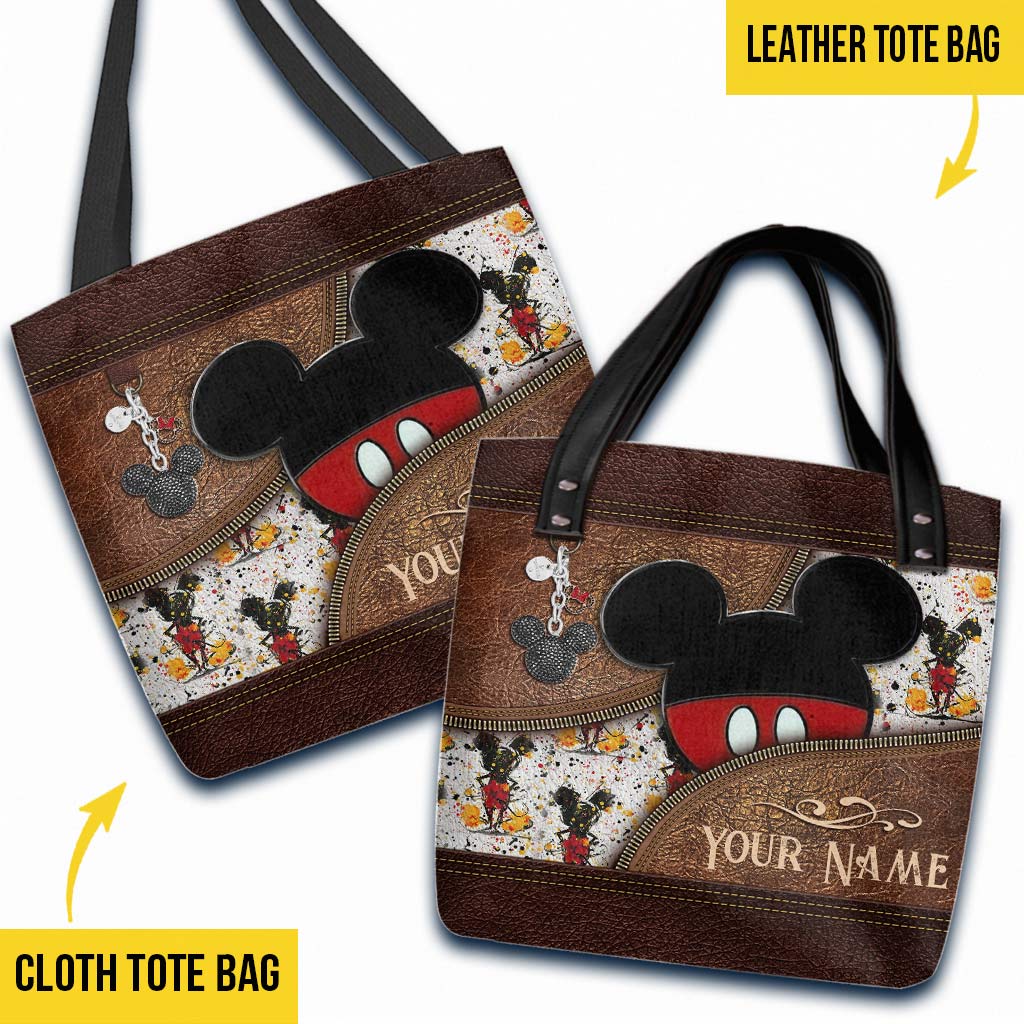 Personalized Mickey Mouse Tote Bag Custom Name Gift