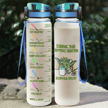 Load image into Gallery viewer, Personalized Water Tracker Bottle Custom Name Infuser Gift
