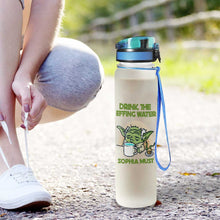 Load image into Gallery viewer, Personalized Water Tracker Bottle Custom Name Infuser Gift
