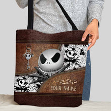 Load image into Gallery viewer, Personalized Nightmare Tote Bag Custom Name Halloween Gift
