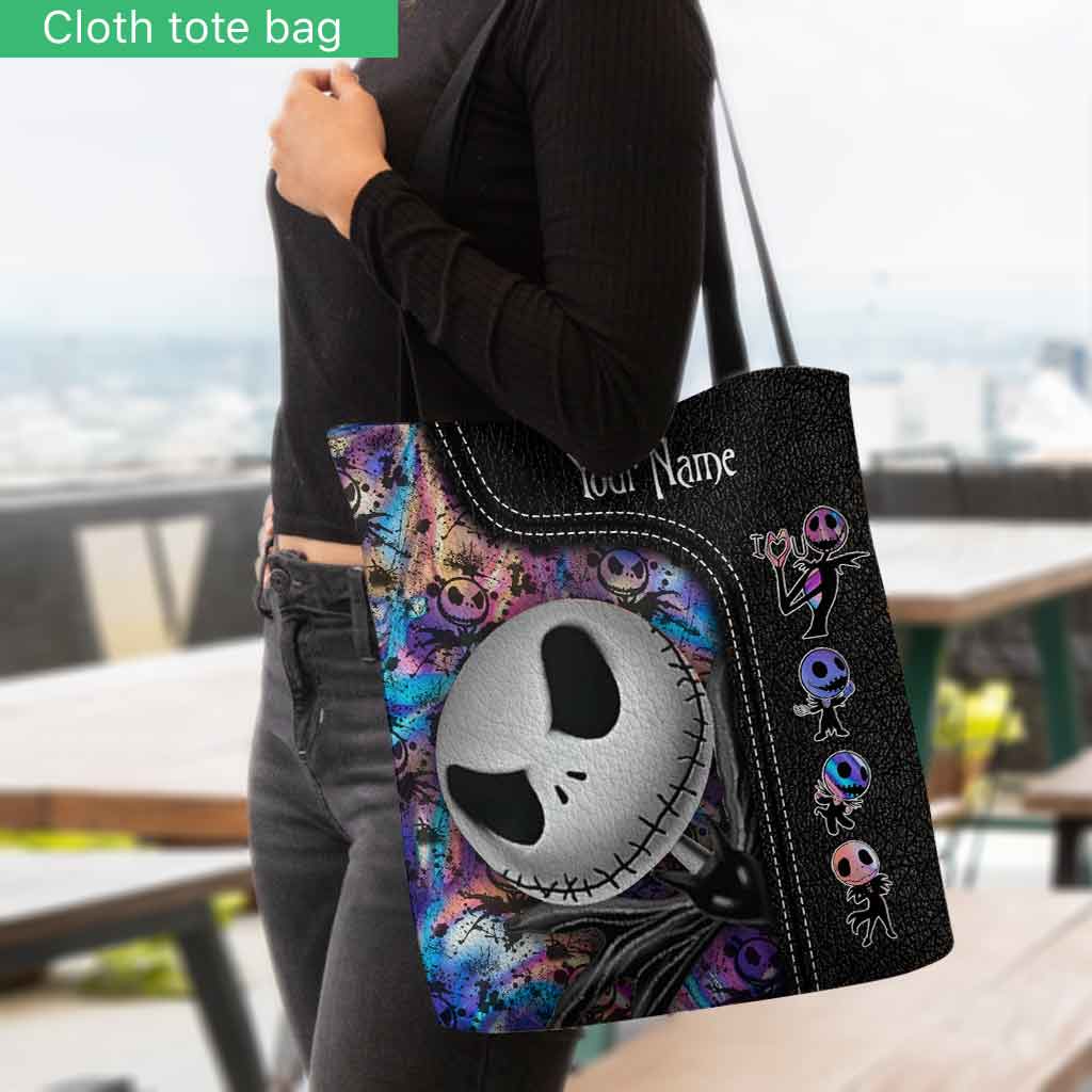 Personalized Nightmare Tote Bag Custom Name Halloween Gift