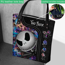 Load image into Gallery viewer, Personalized Nightmare Tote Bag Custom Name Halloween Gift
